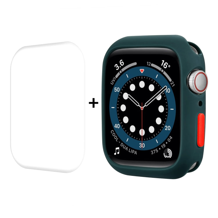 ENKAY TPU Case + Full Coverage PET Screen Protector, For Apple Watch Series 8 / 7 41mm, For Apple Watch Series 8 / 7 45mm