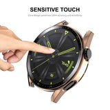 For Huawei Watch GT 3 46mm ENKAY PC Frame + Tempered Glass Protector Case With Scale