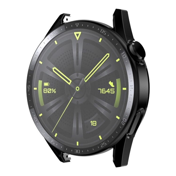For Huawei Watch GT 3 46mm ENKAY Matte PC Frame + Tempered Glass Protector Case With Scale
