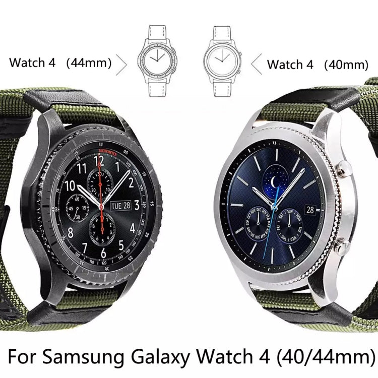 Wear-Resistant Canvas Strap, For Samsung Galaxy Watch4 40mm, For Samsung Galaxy Watch4 44mm