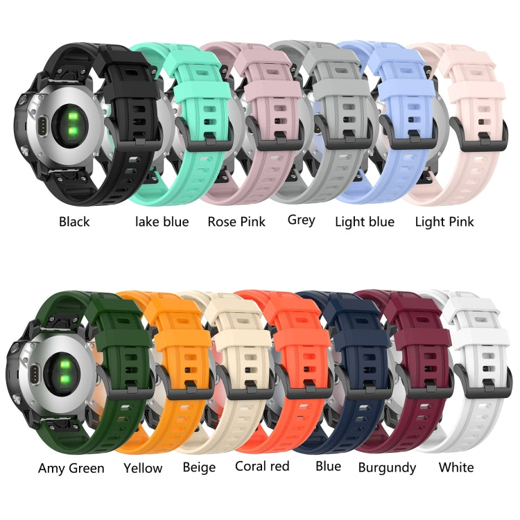 Silicone Sports Pure Color Strap, For Garmin Fenix 5S, For Garmin Fenix 5S Plus