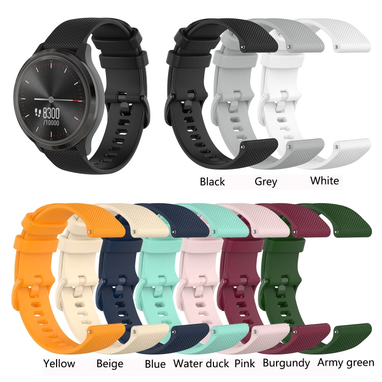 22mm Checkered Silicone Strap, For Samsung Galaxy Watch3 45MM, For Samsung Galaxy Watch 46mm, For Samsung Gear S3 Classic