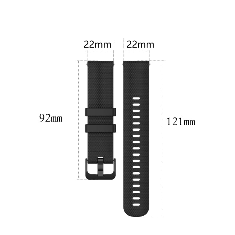 22mm Checkered Silicone Strap, For Xiaomi Haylou RT LS05S