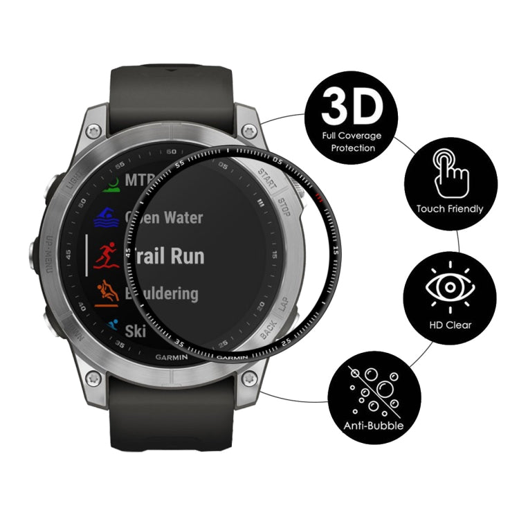 ENKAY 3D Full Coverage Soft PC Edge + PMMA HD Screen Protector Film For Garmin Fenix 7, 1 PC, 2 PCS, 5 PCS, 10 PCS