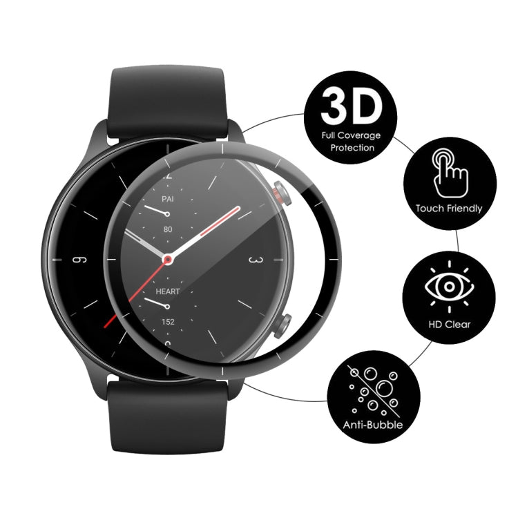 ENKAY 3D Full Coverage Soft PC Edge + PMMA HD Screen Protector Film For Amazfit GTR 3, 1 PC, 2 PCS