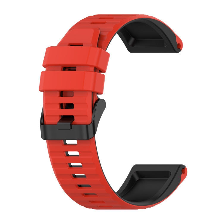 22mm Silicone Mixing Color Watch Strap, For Garmin Forerunner 945, For Garmin Instinct