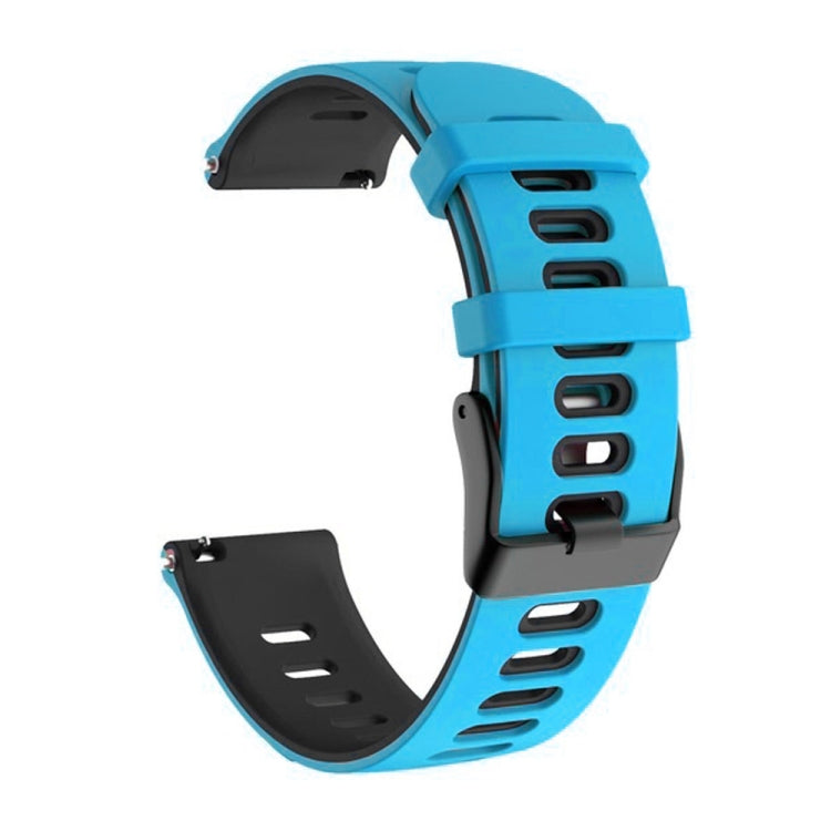 22mm Mixed-Color Silicone Strap, For Samsung Galaxy Watch 3 45mm, For Samsung Galaxy Watch 46mm