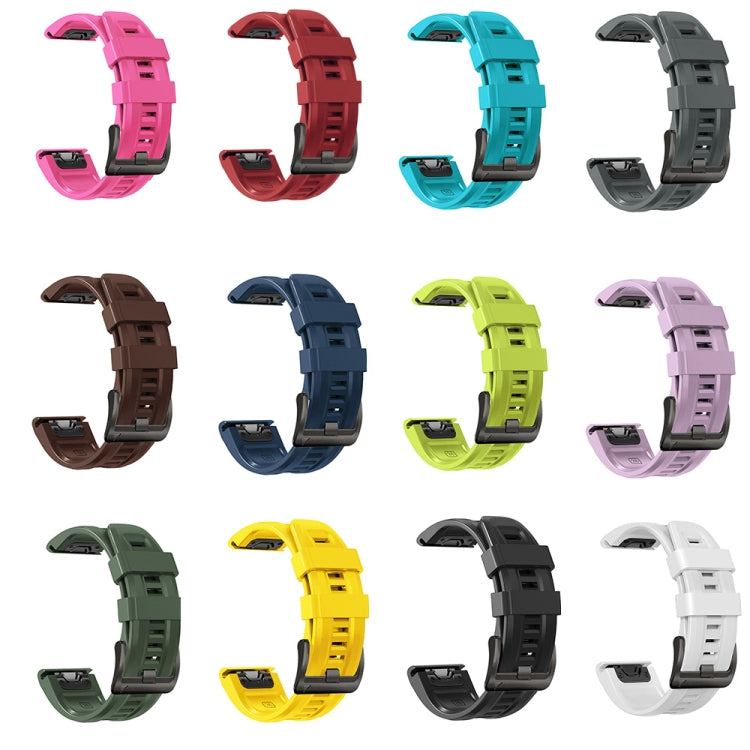 22mm Silicone Sport Pure Color Strap, For Garmin Instinct