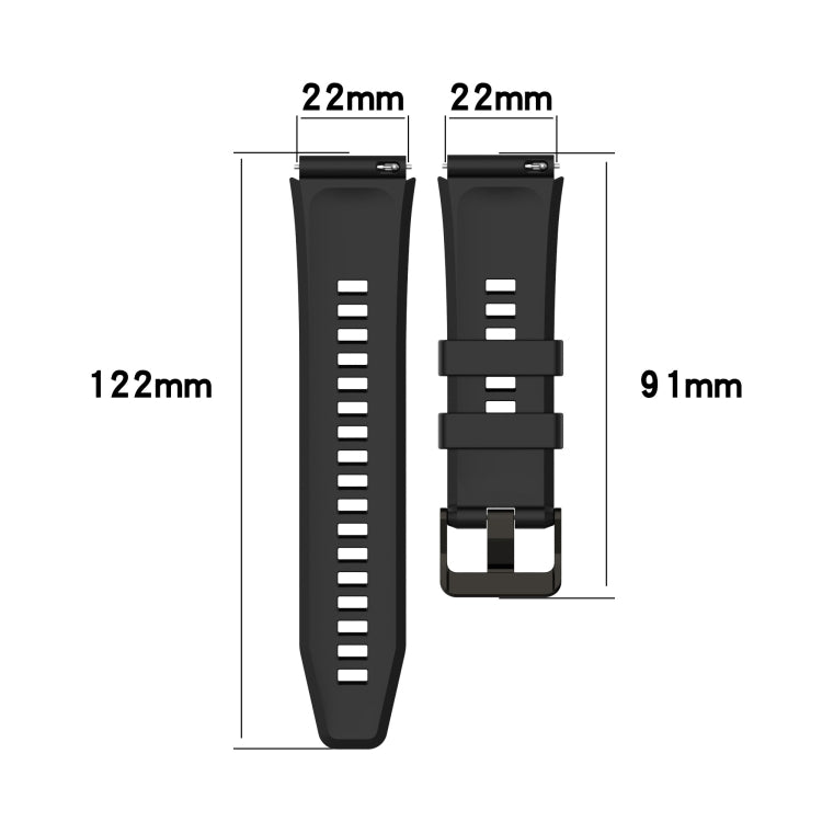 22mm Vertical Silicone Watch band, For Honor Watch Dream