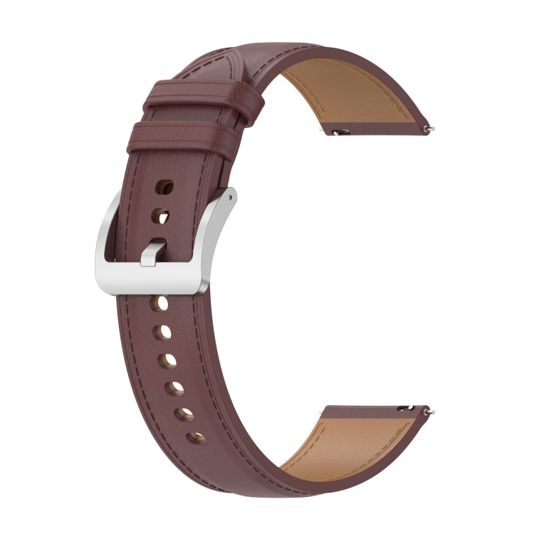 Embossed Genuine Leather Watch Strap, For Garmin Vivomove, For Garmin Move Style, For Garmin Move Luxe