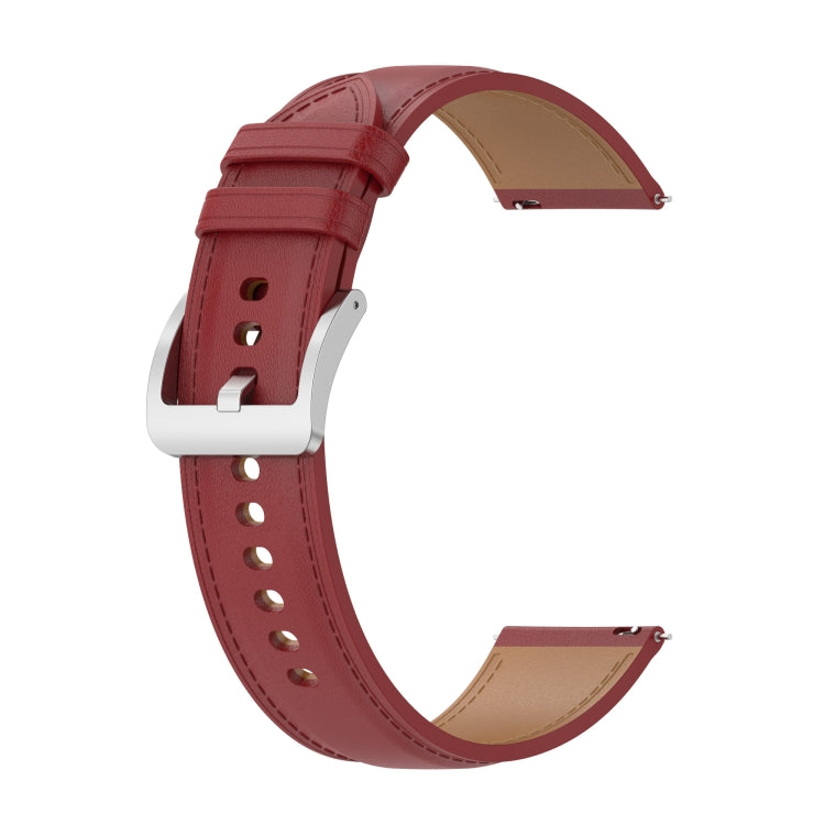 Embossed Genuine Leather Watch Strap, For Garmin Vivomove, For Garmin Move Style, For Garmin Move Luxe