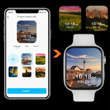 T500 Plus 1.44 inch Color Screen Smart Watch,Support Heart Rate Monitoring/Blood Pressure Monitoring