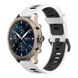 22mm Vertical Pattern Two-Color Silicone Watch Band, For Amazfit 2 Stratos, For Amazfit Z