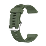22mm Twill Solid Color Silicone Watch Band, For Garmin Forerunner 745