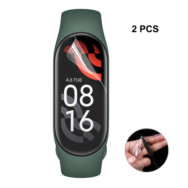 For Xiaomi Mi Band 7 ENKAY Hat-Prince Full Screen Coverage Without Warping Edge TPU Soft Film, 1 PC, 2 PCS