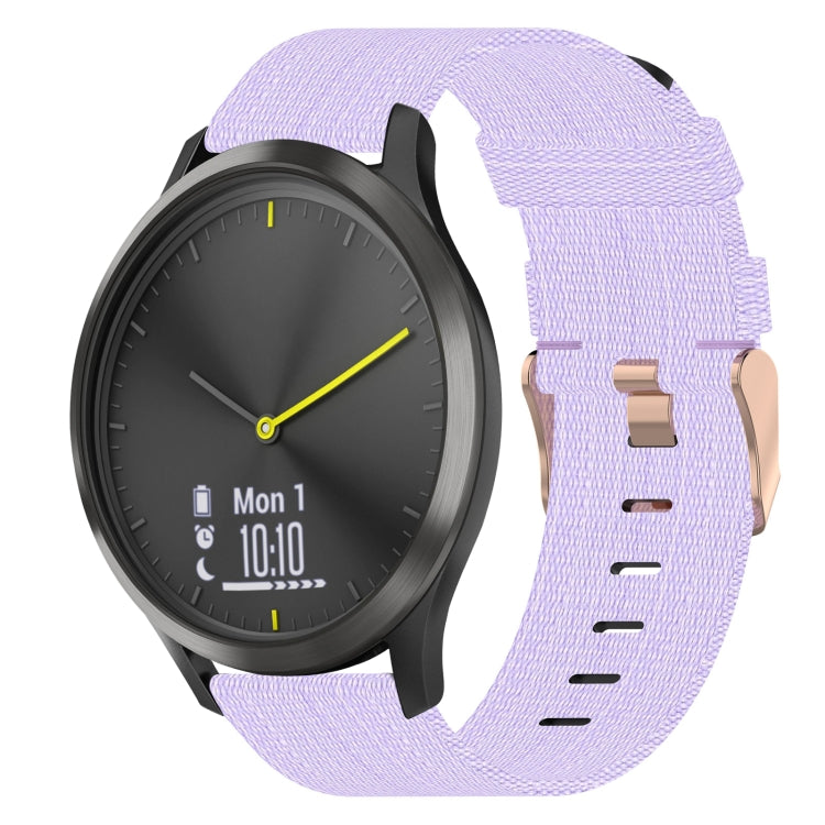 20mm Nylon Woven Watch Band, For Garmin Garminmove Style, For Garmin Vivomove, For Garmin Vivomove HR Sport, For Garmin Vivoactive 3, For Garmin Vivoactive3 Music, For Garmin Forerunner 245