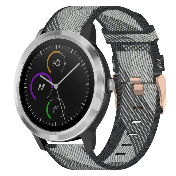 20mm Nylon Woven Watch Band, For Garmin Garminmove Style, For Garmin Vivomove, For Garmin Vivomove HR Sport, For Garmin Vivoactive 3, For Garmin Vivoactive3 Music, For Garmin Forerunner 245