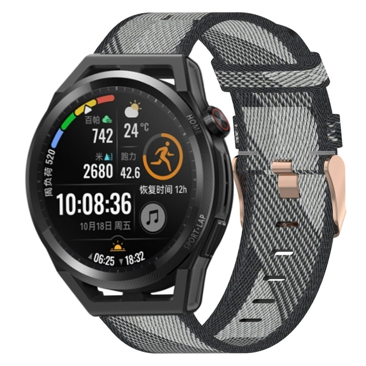 22mm Nylon Woven Watch Band, For Huawei Watch GT3 Pro 46mm, For Huawei Watch GT3 46mm, For Huawei Watch GT Runner, For Huawei Watch 3, For Huawei Watch 3 Pro, For Huawei GT2 Pro