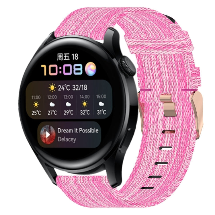 22mm Nylon Woven Watch Band, For Huawei Watch GT3 Pro 46mm, For Huawei Watch GT3 46mm, For Huawei Watch GT Runner, For Huawei Watch 3, For Huawei Watch 3 Pro, For Huawei GT2 Pro