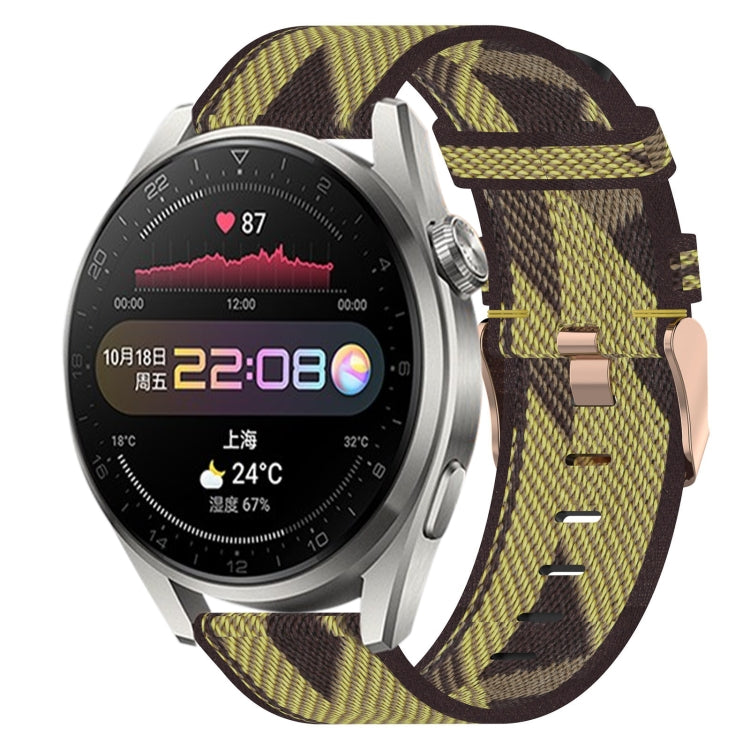 22mm Nylon Woven Watch Band, For Huawei Watch GT3 Pro 46mm, For Huawei Watch GT3 46mm, For Huawei Watch GT Runner, For Huawei Watch 3, For Huawei Watch 3 Pro, For Huawei GT2 Pro