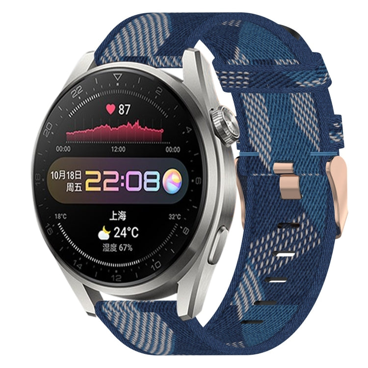 22mm Nylon Woven Watch Band, For Huawei Watch GT3 Pro 46mm, For Huawei Watch GT3 46mm, For Huawei Watch GT Runner, For Huawei Watch 3, For Huawei Watch 3 Pro, For Huawei GT2 Pro