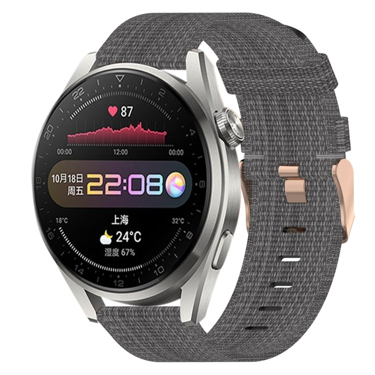 22mm Nylon Woven Watch Band, For Huawei Watch GT3 Pro 46mm, For Huawei Watch GT3 46mm, For Huawei Watch GT Runner, For Huawei Watch 3, For Huawei Watch 3 Pro, For Huawei GT2 Pro