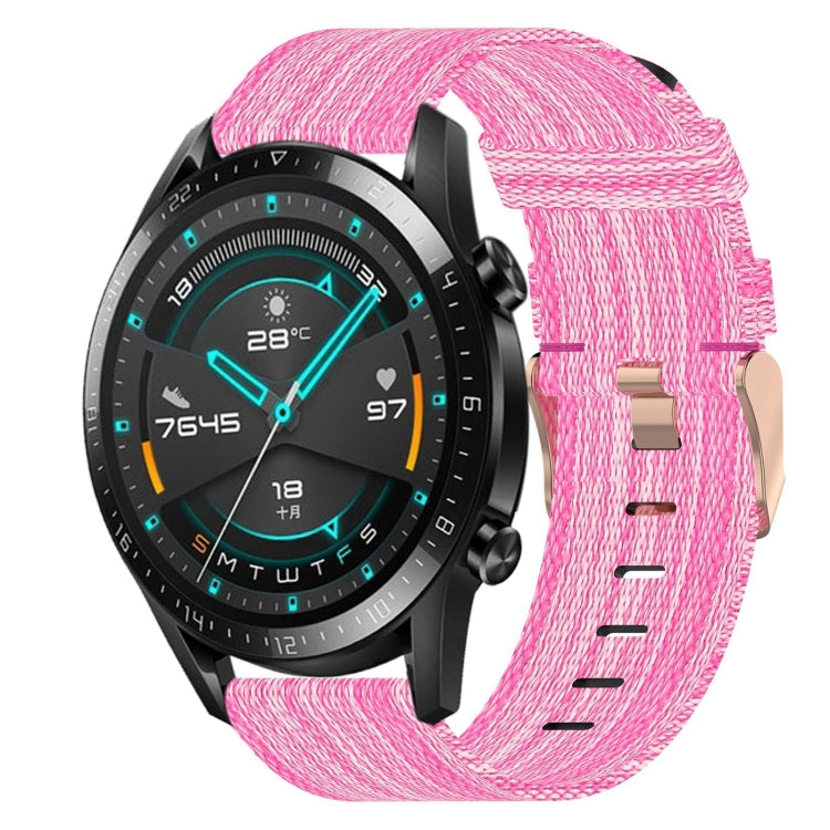 20mm Nylon Woven Watch Band, For Huawei Watch GT3 Pro 43mm, For Huawei Watch GT3 42mm, For Huawei Watch GT2 42mm, For Huawei Watch 2, For Honor Watch ES, For Honor MagicWatch2 42mm