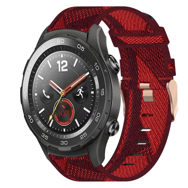 20mm Nylon Woven Watch Band, For Huawei Watch GT3 Pro 43mm, For Huawei Watch GT3 42mm, For Huawei Watch GT2 42mm, For Huawei Watch 2, For Honor Watch ES, For Honor MagicWatch2 42mm