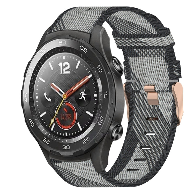 20mm Nylon Woven Watch Band, For Huawei Watch GT3 Pro 43mm, For Huawei Watch GT3 42mm, For Huawei Watch GT2 42mm, For Huawei Watch 2, For Honor Watch ES, For Honor MagicWatch2 42mm