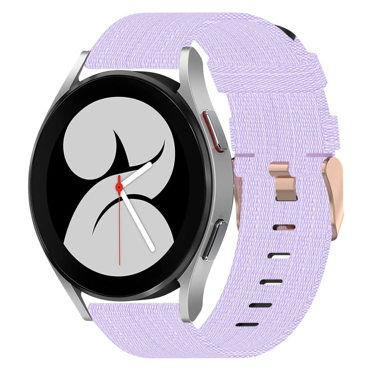 20mm Nylon Woven Watch Band, For Samsung Galaxy Watch 4 40mm, For Samsung Galaxy Watch 4 44mm, For Samsung Galaxy Watch 4 Classic 42mm, For Samsung Galaxy Watch 4 Classic 46mm, For Samsung Galaxy Watch 3 41mm, For Samsung Galaxy Watch Active 2 40mm