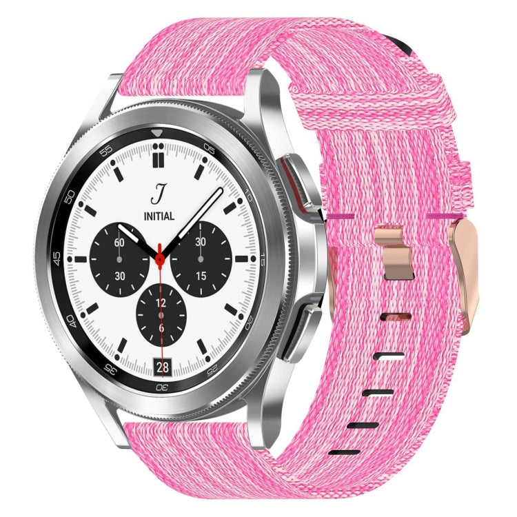 20mm Nylon Woven Watch Band, For Samsung Galaxy Watch 4 40mm, For Samsung Galaxy Watch 4 44mm, For Samsung Galaxy Watch 4 Classic 42mm, For Samsung Galaxy Watch 4 Classic 46mm, For Samsung Galaxy Watch 3 41mm, For Samsung Galaxy Watch Active 2 40mm