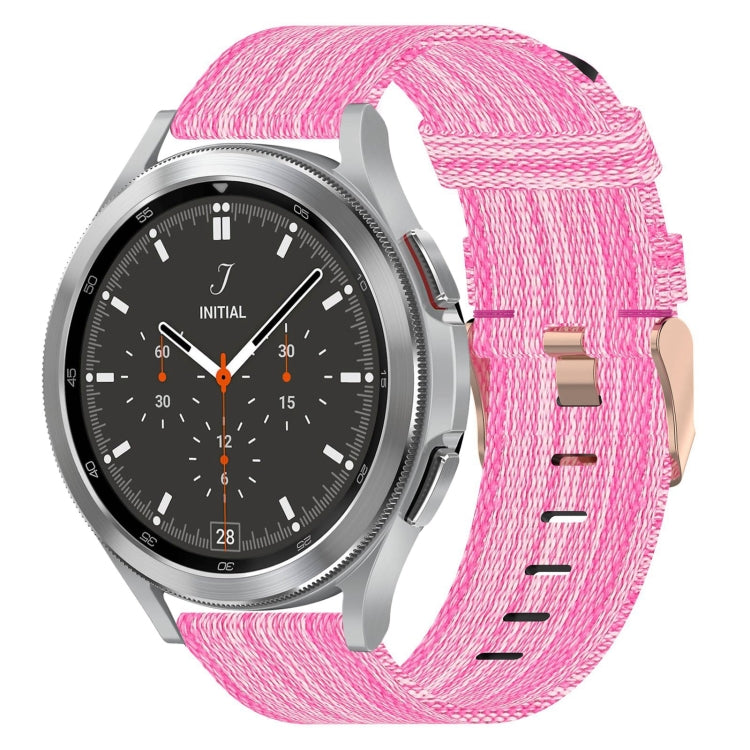 20mm Nylon Woven Watch Band, For Samsung Galaxy Watch 4 40mm, For Samsung Galaxy Watch 4 44mm, For Samsung Galaxy Watch 4 Classic 42mm, For Samsung Galaxy Watch 4 Classic 46mm, For Samsung Galaxy Watch 3 41mm, For Samsung Galaxy Watch Active 2 40mm