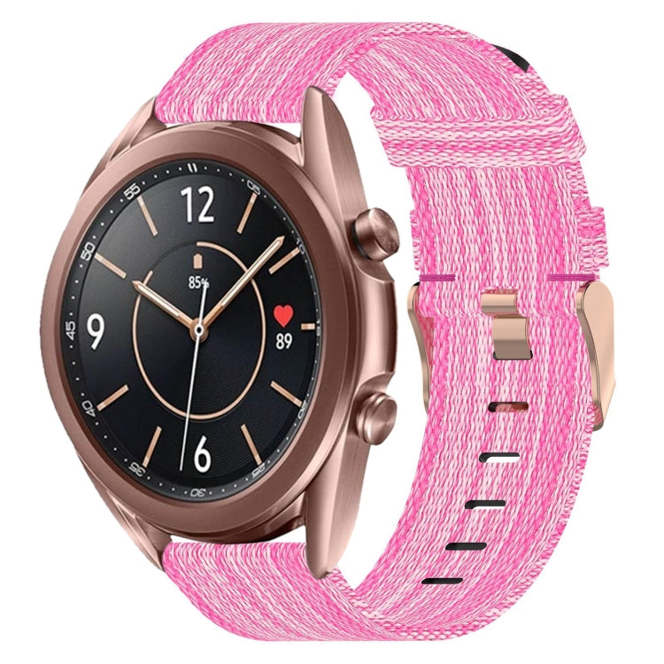 20mm Nylon Woven Watch Band, For Samsung Galaxy Watch 4 40mm, For Samsung Galaxy Watch 4 44mm, For Samsung Galaxy Watch 4 Classic 42mm, For Samsung Galaxy Watch 4 Classic 46mm, For Samsung Galaxy Watch 3 41mm, For Samsung Galaxy Watch Active 2 40mm