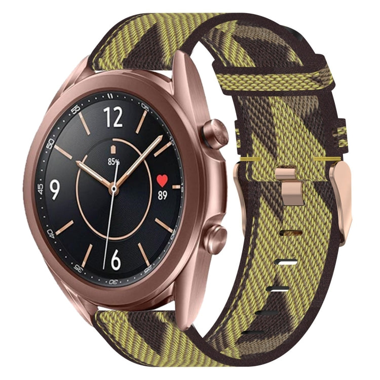 20mm Nylon Woven Watch Band, For Samsung Galaxy Watch 4 40mm, For Samsung Galaxy Watch 4 44mm, For Samsung Galaxy Watch 4 Classic 42mm, For Samsung Galaxy Watch 4 Classic 46mm, For Samsung Galaxy Watch 3 41mm, For Samsung Galaxy Watch Active 2 40mm