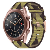 20mm Nylon Woven Watch Band, For Samsung Galaxy Watch 4 40mm, For Samsung Galaxy Watch 4 44mm, For Samsung Galaxy Watch 4 Classic 42mm, For Samsung Galaxy Watch 4 Classic 46mm, For Samsung Galaxy Watch 3 41mm, For Samsung Galaxy Watch Active 2 40mm