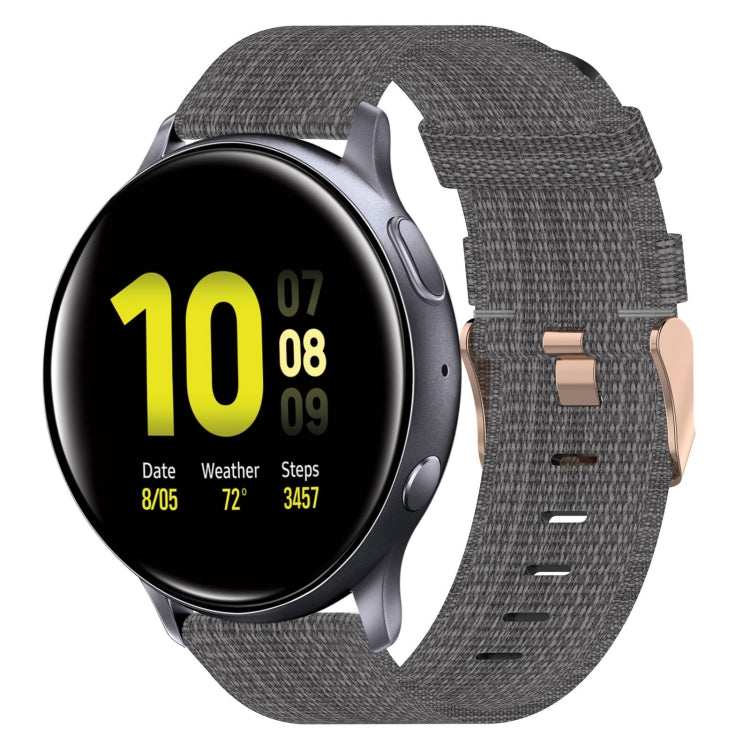 20mm Nylon Woven Watch Band, For Samsung Galaxy Watch 4 40mm, For Samsung Galaxy Watch 4 44mm, For Samsung Galaxy Watch 4 Classic 42mm, For Samsung Galaxy Watch 4 Classic 46mm, For Samsung Galaxy Watch 3 41mm, For Samsung Galaxy Watch Active 2 40mm