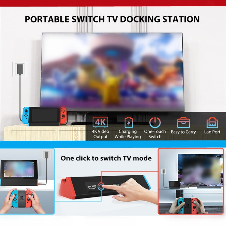 1000Mbs LAN Port 4K HDMI Adapter For Nintendo Switch/Switch OLED (LAN Model), LAN Model
