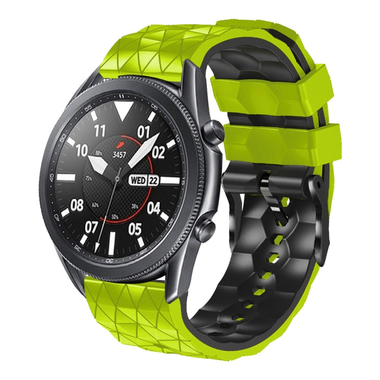 22mm Football Pattern Two-Color Silicone Strap, For Ticwatch Pro 2021