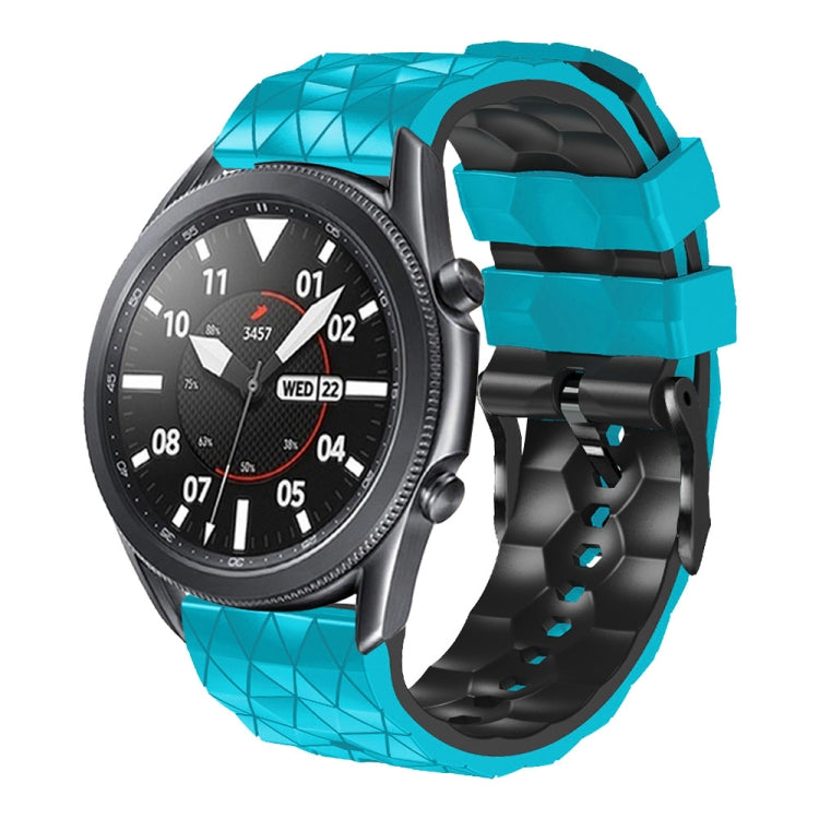 22mm Football Pattern Two-Color Silicone Strap, For Ticwatch Pro 2021