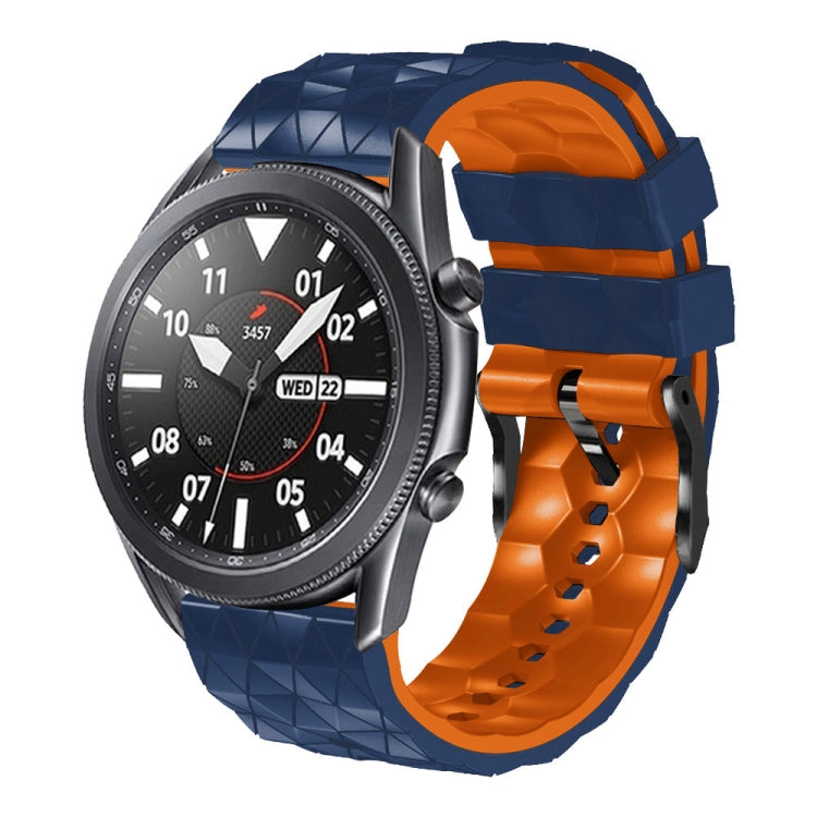 22mm Football Pattern Two-Color Silicone Strap, For Ticwatch Pro 2021