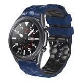 22mm Football Pattern Two-Color Silicone Strap, For Ticwatch Pro 2021