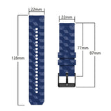 22mm Football Pattern Two-Color Silicone Strap, For Ticwatch Pro 2021