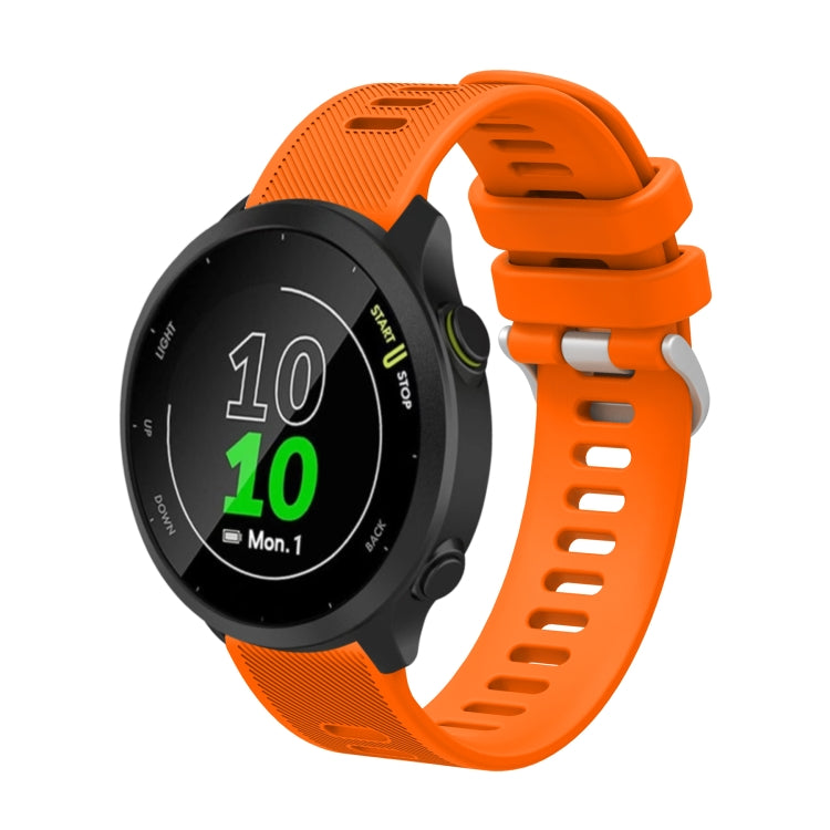 20mm Silicone Twill Watch Band, For Garmin Forerunner 645 Music