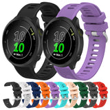 20mm Silicone Twill Watch Band, For Garmin Forerunner 645 Music
