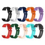 20mm Silicone Twill Watch Band, For Garmin Forerunner 645 Music
