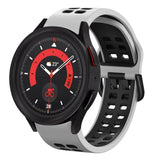 20mm Breathable Two-Color Silicone Watch Band, For Samsung Galaxy Watch 5  40mm, For Samsung Galaxy Watch 5  44mm