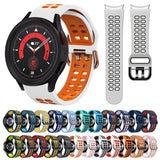 20mm Breathable Two-Color Silicone Watch Band, For Samsung Galaxy Watch 5  40mm, For Samsung Galaxy Watch 5  44mm