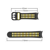 20mm Breathable Two-Color Silicone Watch Band, For Samsung Galaxy Watch 5  40mm, For Samsung Galaxy Watch 5  44mm