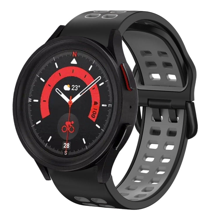 20mm Breathable Two-Color Silicone Watch Band, For Samsung Galaxy Watch 5  40mm, For Samsung Galaxy Watch 5  44mm