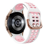 20mm Breathable Two-Color Silicone Watch Band, For Samsung Galaxy Watch 5 Pro  45mm, For Samsung Galaxy Watch 4 40mm